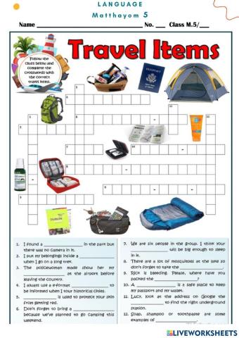 Travel Items