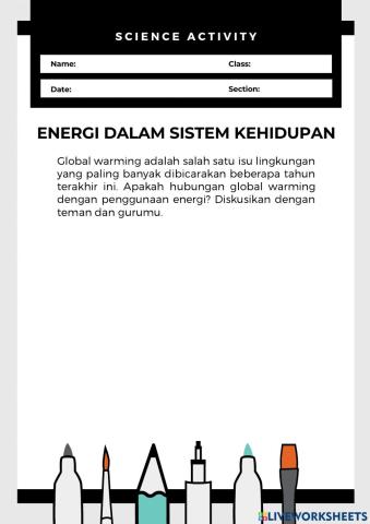 Energi dalam Sistem Kehidupan