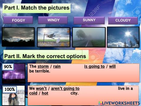 It's going to rain! Writing Assessment