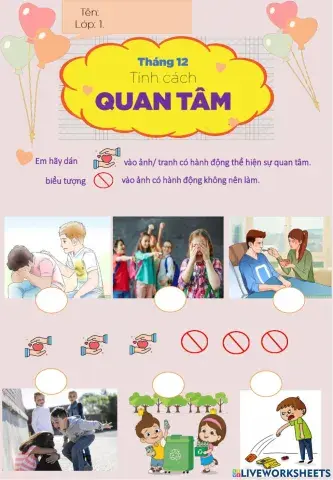 Tìm hiểu tháng tính cách Quan tâm