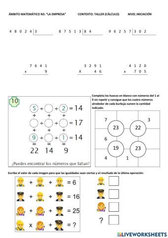 Ficha taller cálculo 10