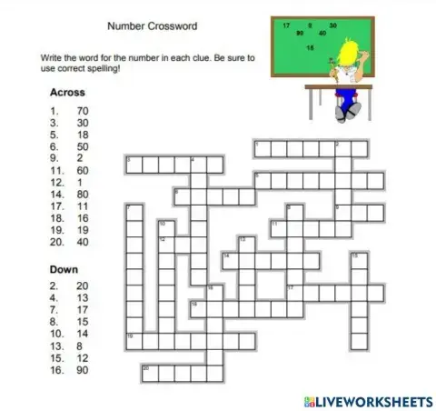 Numbers Spelling to 100