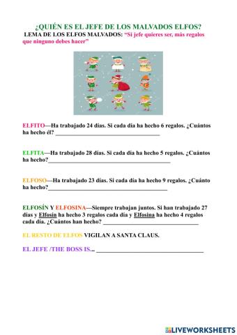 Quién es el jefe de los malvados elfos