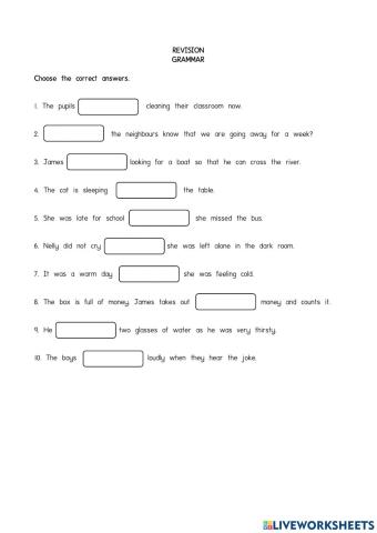 Year 6 Grammar Revision