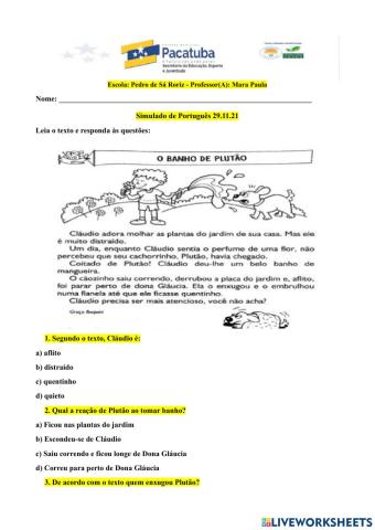 Simulado Port e Mat 29.11