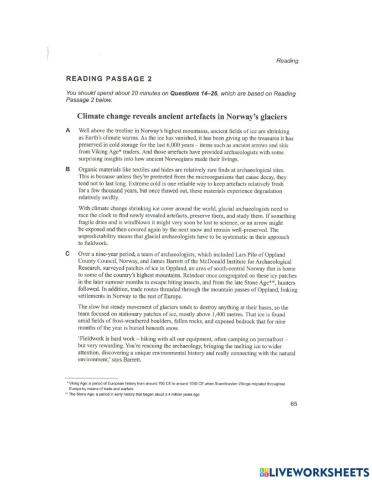 Climate change reveals ancient artifacts in Norway's glaciers