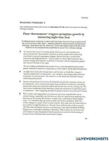 Plant 'thermometer' triggers springtime growth by measuring night-time heat