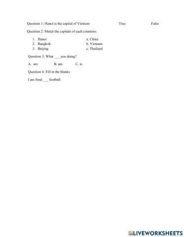 English 10 mock test (Nguyen Thi A)