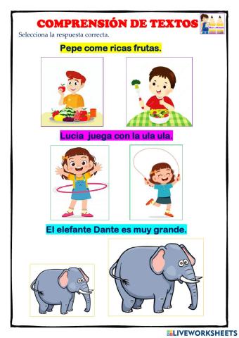 Comprension de textos