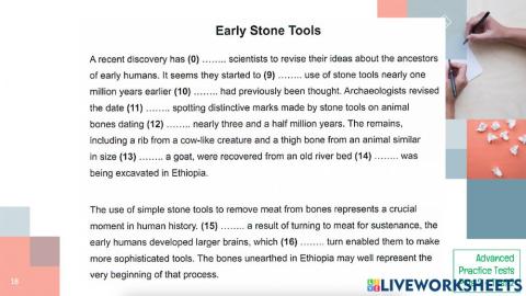 READING & USE OF ENGLISH - Part 2 (C1)