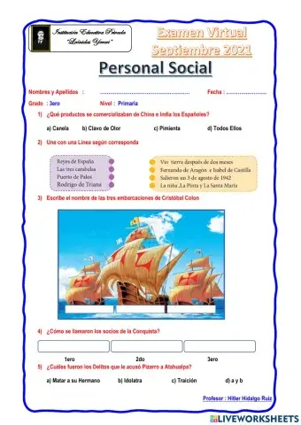 Personal Social 3ero Primaria
