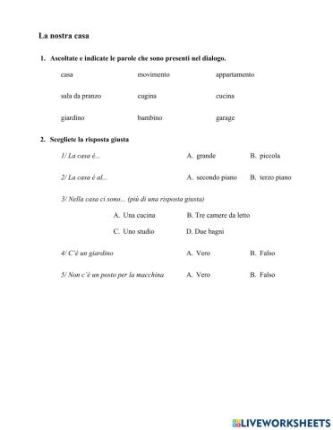 Ascolto - la mia casa