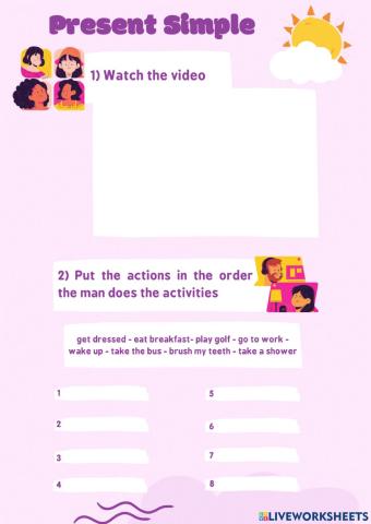 Present Simple Daily Activities