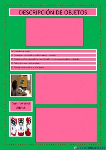 Descripción de objetos