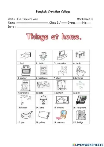 English 2 Unit6 WS11