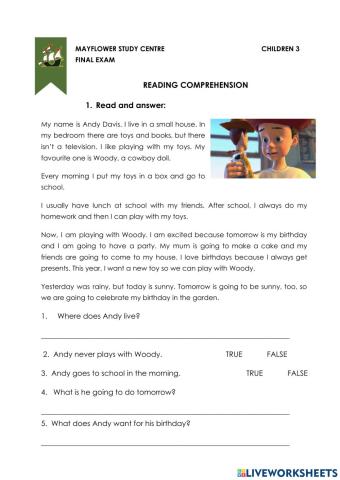 Fe ch 3 2021 reading comprehension