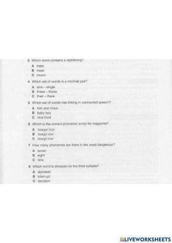 U3 phonology pracyice task 2