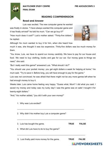 FINAL ONLY READING pre adol 3 2021