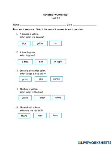 Reading unit I-C