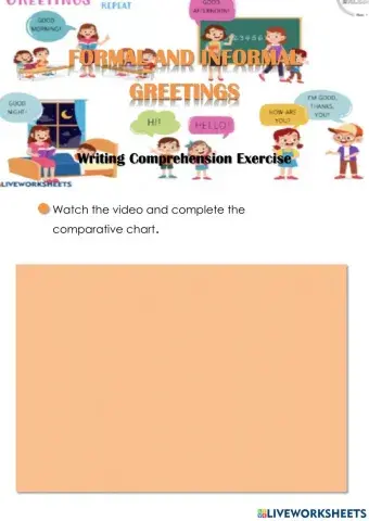 Greetings Comparative Chart