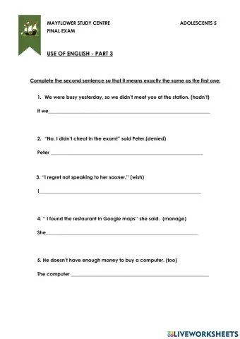 Paraphrasing adol 5 2021