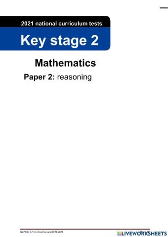 Grade 4 Mathematics Exam paper 2