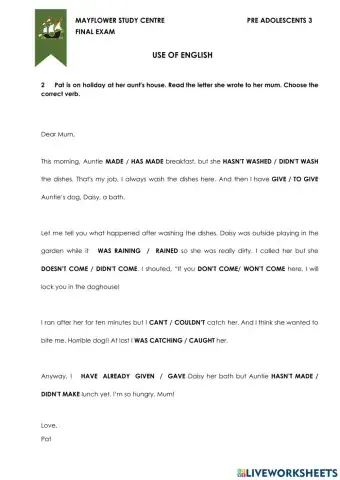 Pre ado 3 fe use of english 1 2021