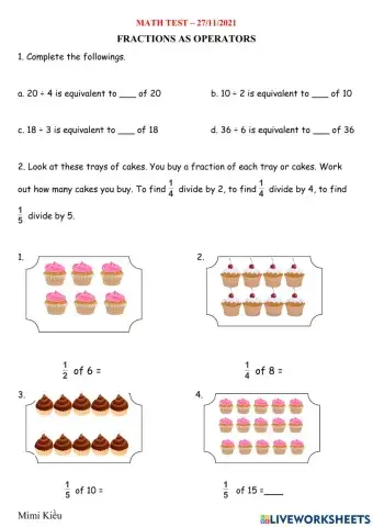 Fractions as operators
