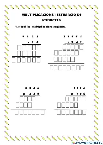 Multiplicacions 3 xifres