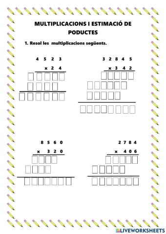 Multiplicacions 3 xifres