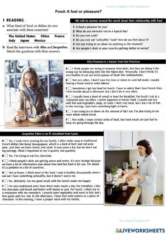 Food : A fuel or pleasure