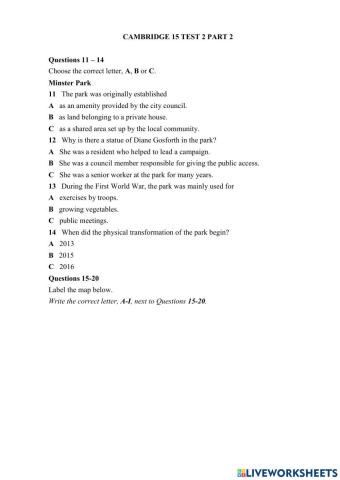 Cambrige ielts 15 test 2 part 2