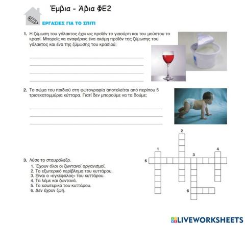 Έμβια - Άβια - ΦΕ2.Το κύτταρο