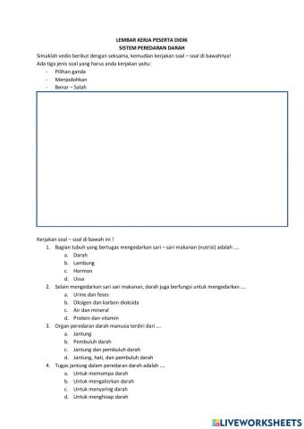 Sistem Peredaran Darah