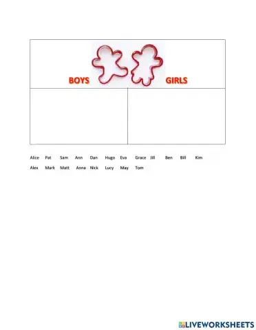 Names for Boys and Girls
