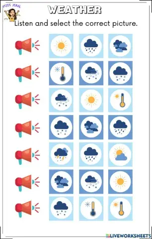 Weather, Days of the Week and Months