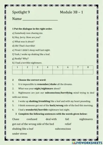 Spotlight 9. Module 3B.