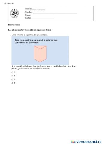 Prismas y pirámides