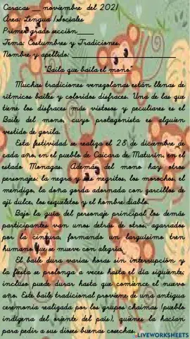 Costumbres y Tradicones