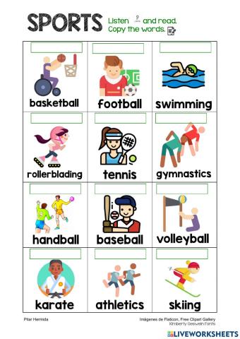 SPORTS listen and copy