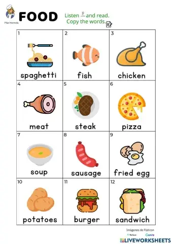 FOOD listen and copy