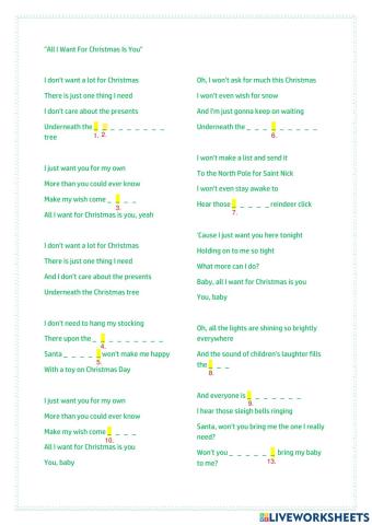 All I Want For Christmas Is You