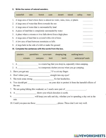 MLH6 - Unit 5 - 01 - Wonders - Vocab