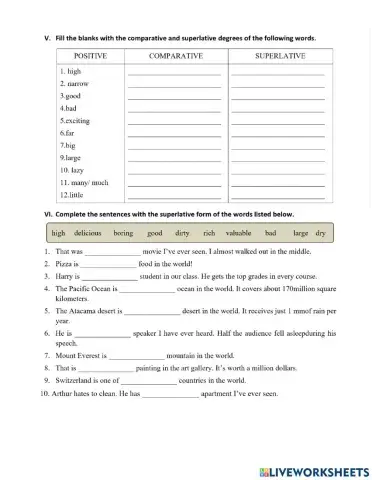 MLH6 - Unit 5 - 02 - Wonders - Superlative 1