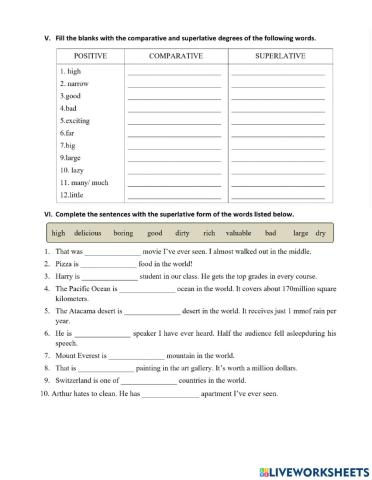 MLH6 - Unit 5 - 02 - Wonders - Superlative 1