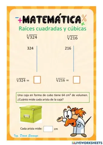 Raíces cuadradas y cúbicas