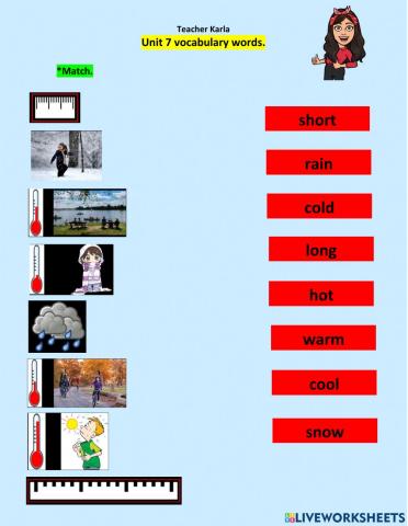 1° unit 7 vocabulary