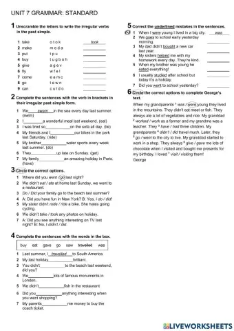 Prepare 2 - Unit 7 - Grammar