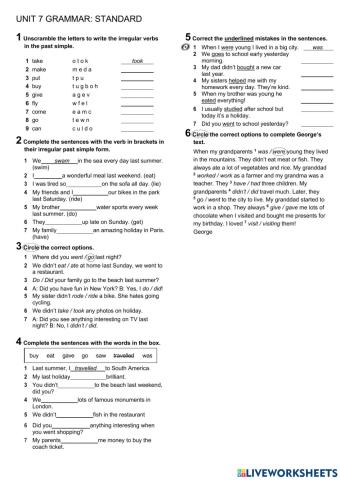 Prepare 2 - Unit 7 - Grammar