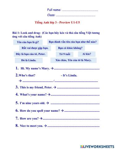 Tieng Anh Lop 3 Preview U1-U5